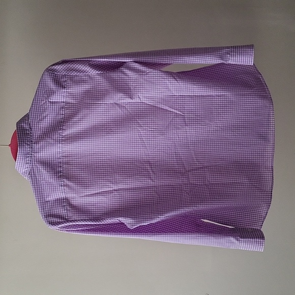 NWOT Walbusch (Germany) Button Down Oxford Shirt in Purple - Picture 6 of 9